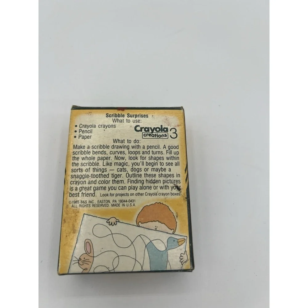 Vintage Binney & Smith Crayola 24 Crayons Box No. 24 Collectible Art Supply